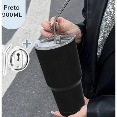 Imagem de Copo termico com canudo- Tudo em Caixa