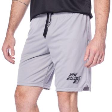 Imagem de Bermuda Masculina New Balance Graphic 9 Esportivo Cinza, Cinza, GG