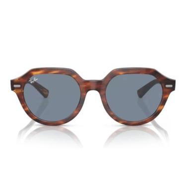 Imagem de Óculos Solar Ray Ban Gina RB 4399, Havana listrado, Azul