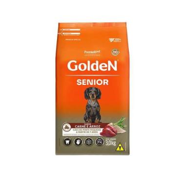 Imagem de Ração Seca Golden Formula para cães adultos e sênior sabor carne e arr