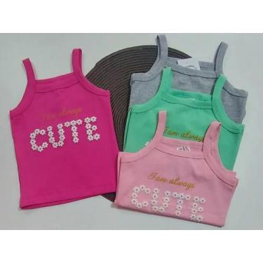 Imagem de Camiseta regata feminina infantil - Carrossel Kids , Verde, 3