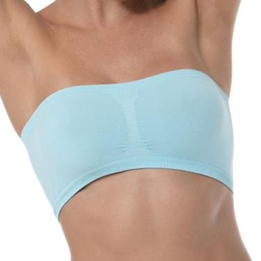 Imagem de Sutiã Bustiê Faixa Ultralev DeMillus 61900, Azul bebê, Un