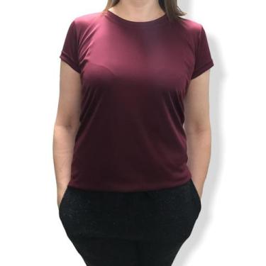 Imagem de Camiseta Dry Fit Feminina Fitness 100% Poliester Academia Treino Corri