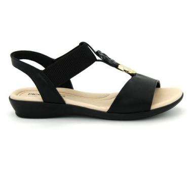 Imagem de Sandalia Piccadilly Original Baixo Elastico Feminino 399, 39, Preto, L