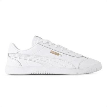 Imagem de Tênis Puma Club 5V5 Masculino, 42, Branco, Dourado