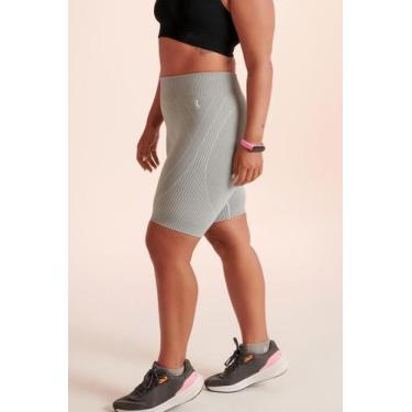 Imagem de Short bermuda feminina lupo 71311 max esportiva sem costura, Cinza, P