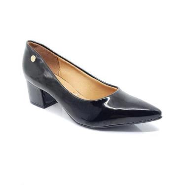 Imagem de Sapato Scarpin Vizzano Feminino 1220315, 35, Verniz, Preto
