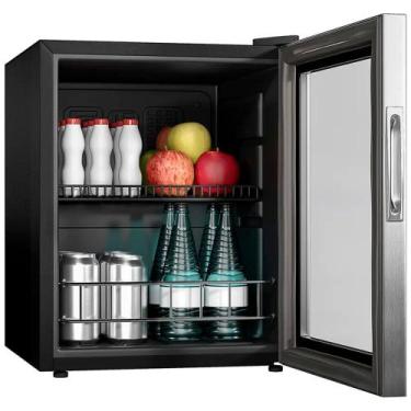 Imagem de Frigobar Suggar 46L 1 Porta em Vidro FB46, Inox, 110V