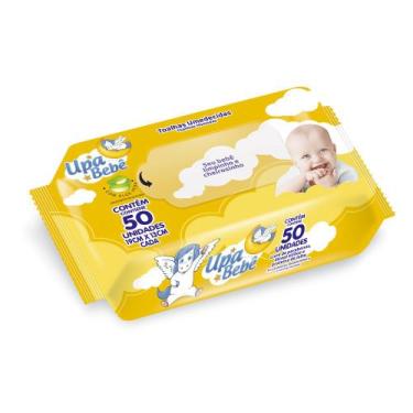Imagem de Toalha Umedecida Upa Bebê com Aloe Vera com 50 Unidades