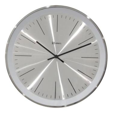 Imagem de Relógio Parede Herweg 6497-028 Cromado 30cm Decorativo