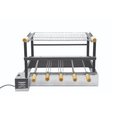 Imagem de Grill Aço Carbono  Frente Aço Inox - Rotary 