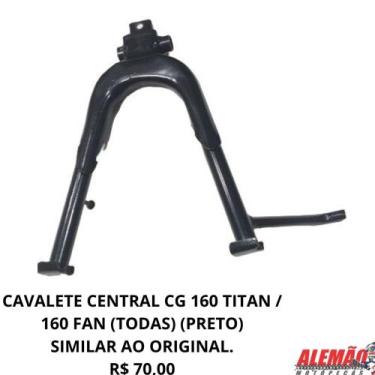 Imagem de Cavalete central cg 160 titan/ 160 fan (todas) (preto) compatível ao o