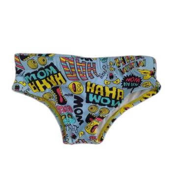 Imagem de Sunga juvenil estampa emogis mais corpo exg - MAIS CORPO MODA PRAIA E 