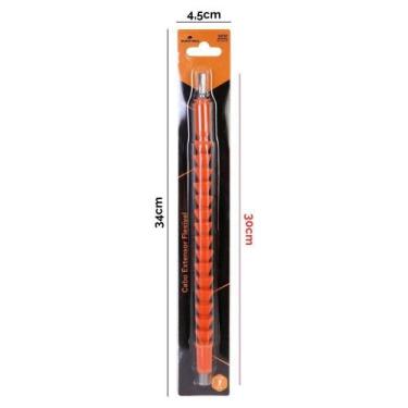 Imagem de Cabo Extensor Flexível 30cm para Ferramentas Encaixe para Bits Laranja