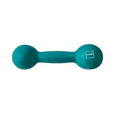 Imagem de Halter Ferro Fundido Emborrachado 1,0kg para Treino Preto Anilhas Fitn