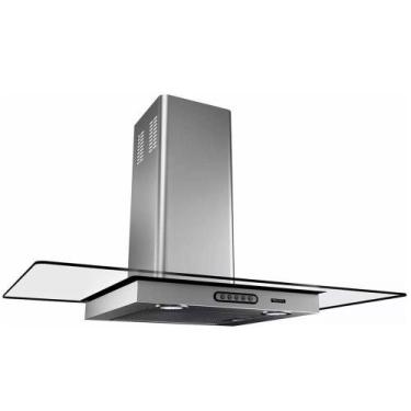 Imagem de Coifa de Parede 90cm Vidro Reto Terim Inox 220V, 220V