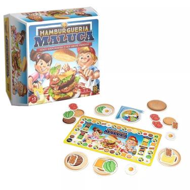 Imagem de Jogo de Tabuleiro de Ação Grow Hamburgueria Maluca Multicolorido