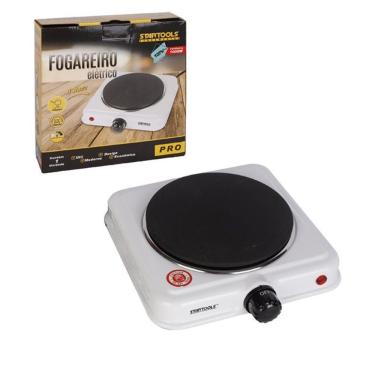 Imagem de Fogão Elétrico Portátil por Indução 1 Boca 1000W 110V com 5 Níveis de Temperatura Preto Startools