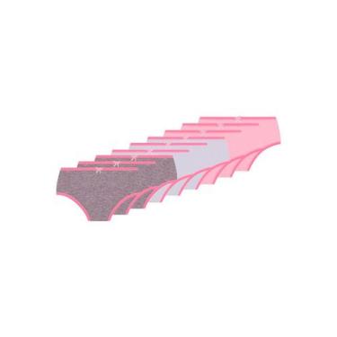 Imagem de Kit com 9 Calcinhas Lobinha 18101-089 Infantil - LUPO, Rosa, PP