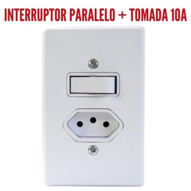 Imagem de Radial Linha Gelo Tomada ou Interruptor 4x2 Embutir 10A/20A Apagador, 
