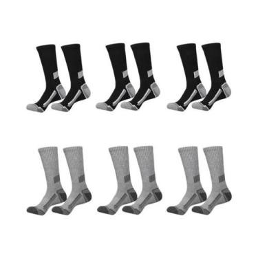 Imagem de Meias Esportivas Masculinas, 12 Pares, Absorventes De Suor, Confortáve