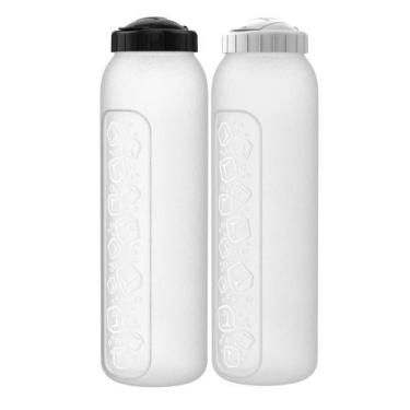 Imagem de Kit 2 Jarras Garrafa De Água Suco Geladeira Tampa Higiênica 1,5 Litro 