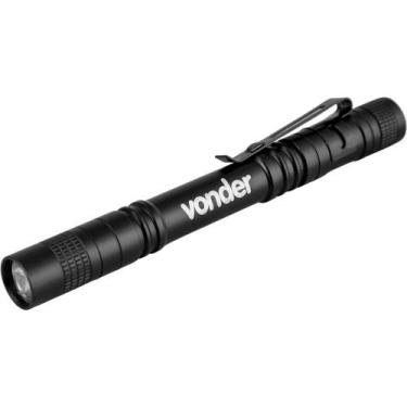 Imagem de Lanterna Caneta Led Xpe Preta Vonder Com Clip Metálico - 133 Mm, Ip45,