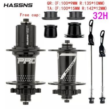 Imagem de Cubo para Mountain Bike Pro7 6 Pawls 120 Sons 32 e 36 Furos 7-12 Velocidades Preto HASSNS