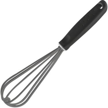 Imagem de Batedor Manual Nylon Tramontina Preto Cozinha Não Arranha