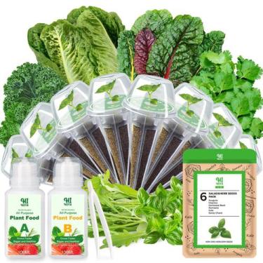 Imagem de Cápsulas de sementes para ervas e saladas HiHOYA 8 cápsulas 600+ semen
