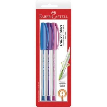 Imagem de Caneta Esferográfica Trilux Colors 10MM 3 Cores - Faber Castell