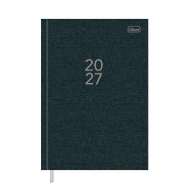 Imagem de Agenda 2027 Tilibra Costurada Diária Mesa Milano Preta 176 folhas 134x