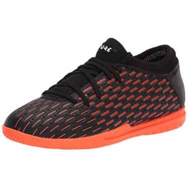 Imagem de PUMA Chuteira Sapato de Futebol Masculino Future 4, Puma Black-puma branco-laranja choque, 4.5