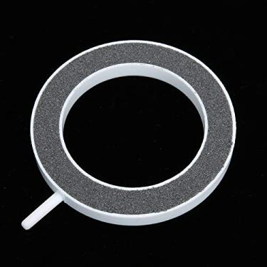 Imagem de 2 peças de pedra de bolha de anel de aquário, difusor de bolhas, placa de oxigênio, pedra de ar de aeração para aquário hidropônico, bomba de tanque de peixes