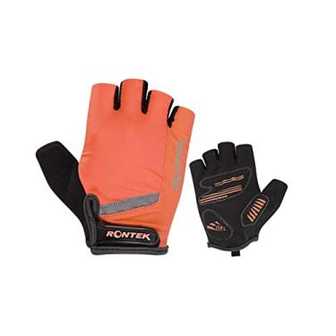 Imagem de Luva Meio Dedo Bike Gel Rontek Neon Laranja