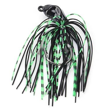 Imagem de Shanrya Isca de saia de guarda-chuva, longa vida útil atativa a peixes grandes, ganchos de saia não são fáceis de cair, portátil e leve para o robalo (Preto)