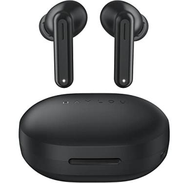 Imagem de Haylou GT7 NEO Fones de ouvido sem fio, Bluetooth 5.2 HD Som estéreo, AI Clear Call Noise Cancelation, USB-C, volume + -, 22H Playtime, Touch, 2 Modos(Azeviche Preto)