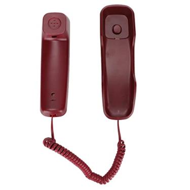 Imagem de Telefone do hotel, rediscagem Toque clássico Função de flash selecionável Telefone