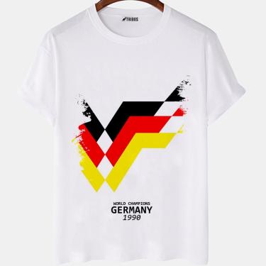 Imagem de Camiseta masculina World Champions Germany Corrida Camisa Blusa Branca Estampada
