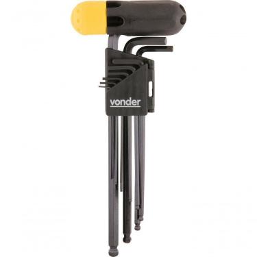 Imagem de Jogo Chave Hexagonal Allen 1,5-10,0mm Tipo L Abaulada Longa