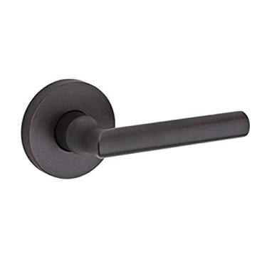 Imagem de Baldwin Reserve ENTUBCRR112 Entry Tube Lever and Contemporary Round Rose Venetian Bronze Finish