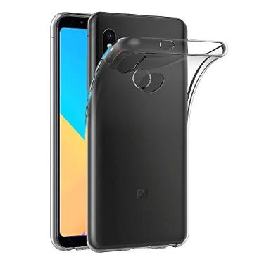Imagem de Capa para Xiaomi Mi A2 / Mi 6X (5,99 polegadas) MaiJin Capa Traseira Transparente de Gel de Borracha TPU Macio