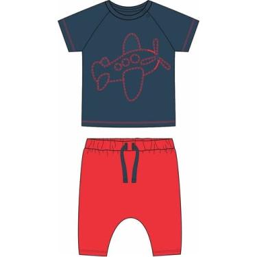 Imagem de Pijama Curto Bebê Menino RN a GG Algodão Tip Top