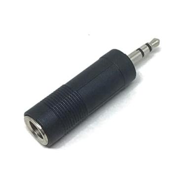 Imagem de Adaptador Plug Conector P10 Fêmea Para P2 Macho Mono Estéreo Auxiliar Som Multifuncional PREMIUM ONYK