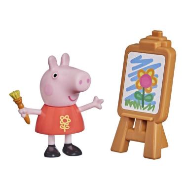 Imagem de Boneca Mini figura Peppa Pig Artista 6cm Hasbro - F2204