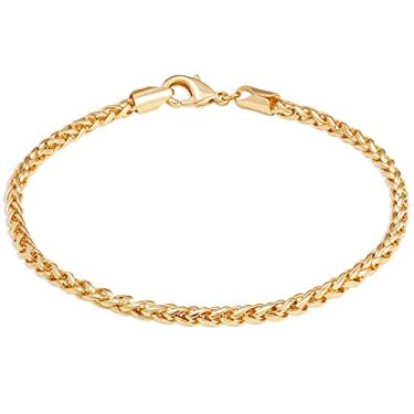 Imagem de Barzel Tornozeleira de trigo espiga banhada a ouro 18K para mulheres (feita no Brasil)