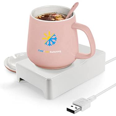 Imagem de Porta-copos KADIP USB Keep Cooler Warer Cup Coffee Tea Beverage Cans Cooler & Warer Heater Chilling Coasters