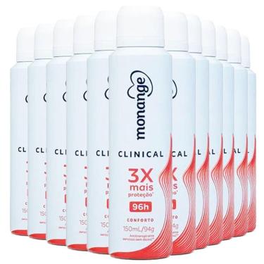 Imagem de Kit Desodorante Aerosol Monange Clinical Conforto 150ml 6 Unidades