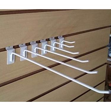 Imagem de Nacional Suporte Peg Board Painel Canaletado 15cm C/ 200 Un. Branco