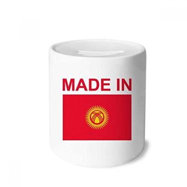 Imagem de DIYthinker Caixa de moedas feita no Quirguistão, caixa de cerâmica para presente de cofrinho